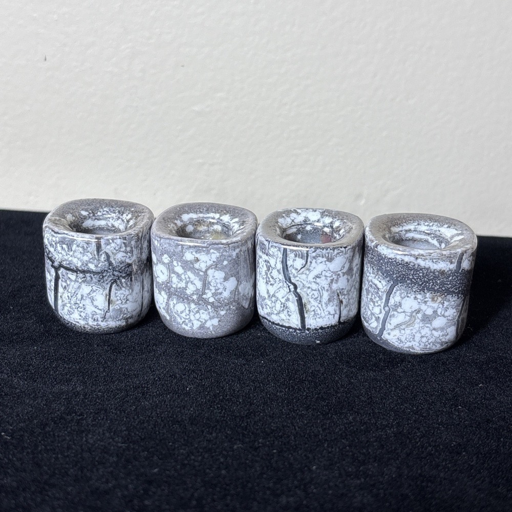 Vintage Funny Design West Germany 4 Mini Taper Candle Holders